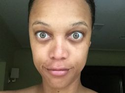 En la imagen que subió a su red social escribió ' Te mereces ver mi yo real'. INSTAGRAM / @tyrabanks