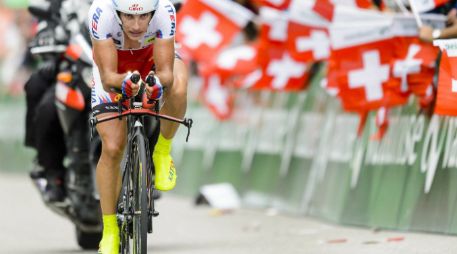 Spilak amaneció en tercer lugar de la clasificación general, pero fue el segundo más rápido de la novena etapa. EFE / C. Bott