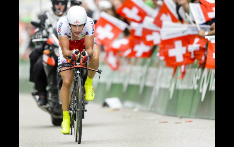 Spilak amaneció en tercer lugar de la clasificación general, pero fue el segundo más rápido de la novena etapa. EFE / C. Bott