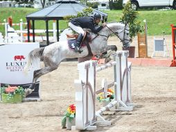 En la libre con obstáculos a 1.40 metros, Carlos Pérez, del Guadalajara Jockey Club montando 'Chabal', se llevó  el campeonato. EL INFORMADOR / M. Vargas