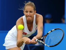 El avance de Karolina Pliskova llevó a la canadiense Eugenie Bouchard bajar un peldaño en la clasificación. AP / R. Vieira