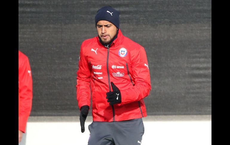 Vidal regresó a la concentración y ofreció disculpas a sus compañeros. EFE / M. Ruiz