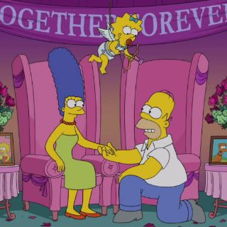 Homero y Marge responden a los rumores del divorcio