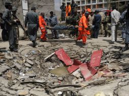 Los lesionados fueron trasladados al hospital Istiqlal, centro sanitario cercano a la sede legislativa. EFE / J. Jalali