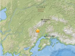 El movimiento tectónico fue sentido por los habitantes de Anchorage, situada a más de 120 km de Willow. ESPECIAL / earthquake.usgs.gov