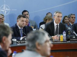 Los ministros de Defensa de los países integrantes de la OTAN reiteraron su apoyo a la integridad territorial ucraniana. EFE / O. Hoslet