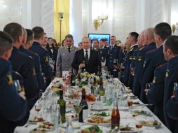 Putin, durante un discurso pronunciado ante los graduados de las academias militares superiores rusas. AP / M. Klimentyev
