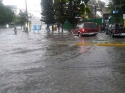 La lluvia de esta tarde ha dejado vrias afectaciones al sur de la metrópoli. TWITTER / @SITEURJAL