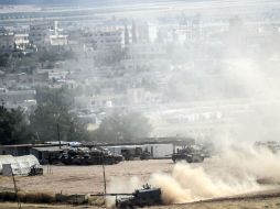 Las fuerzas de defensas kurdas advierten a la población que no salgan a la calle ante la presencia de francotiradores yihadistas. AFP / B. Kilic