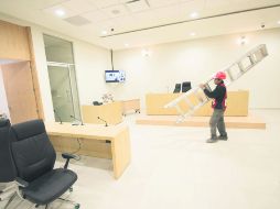 Reparación. La empresa no se hace cargo de ninguna otra sala de juicios orales. EL INFORMADOR /