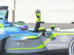 El brasileño Nelson Piquet aspira a conquistar el título de la Fórmula E ya que es líder con 128 puntos en la clasificación. AP /