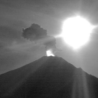 El Popocatéptl amanece con poca actividad