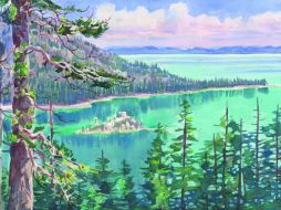 El lago ofrece un paisaje natural lleno de atractivo por los árboles que rodean y playas que nos dan acceso para nadar en él. EL INFORMADOR / J. Monroy