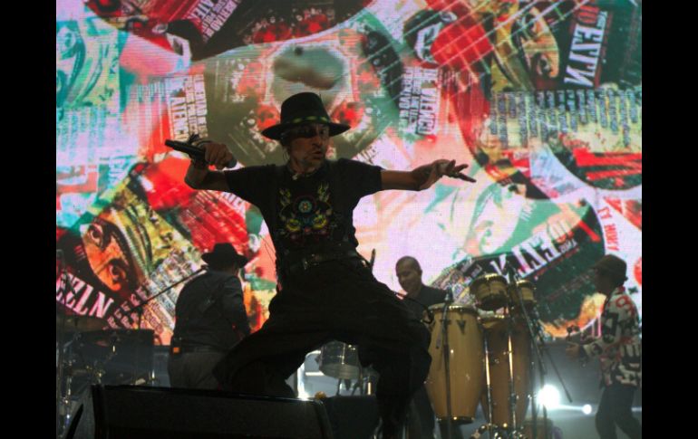 Otros de los mensajes difundidos en el concierto fue el no a la violencia a las mujeres. NTX / A. Perez