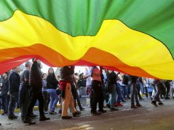 Aplauden la reciente aprobación del matrimonio entre personas del mismo sexo en todo EU. EFE / E. Arias