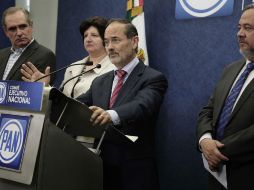 Gustavo Madero sostiene que el PRI pretende imponer en perjuicio de los veracruzanos con las inconsistencias. SUN / A. Leyva