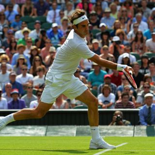 Roger Federer se exhibe ante Sam Querrey