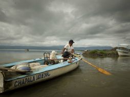 El Lago de Chapala se ubica hoy en la cota o escala 93.84, y un porcentaje de almacenamiento de 44.82 por ciento de su capacidad total. EL INFORMADOR / ARCHIVO