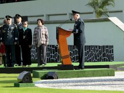 El secretario de la Defensa Nacional dirige ceremonia a generales en el Campo Número 1. NTX / ARCHIVO