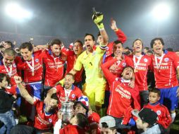 Chile logra su primer título en la Copa América. AP / L. Hidalgo