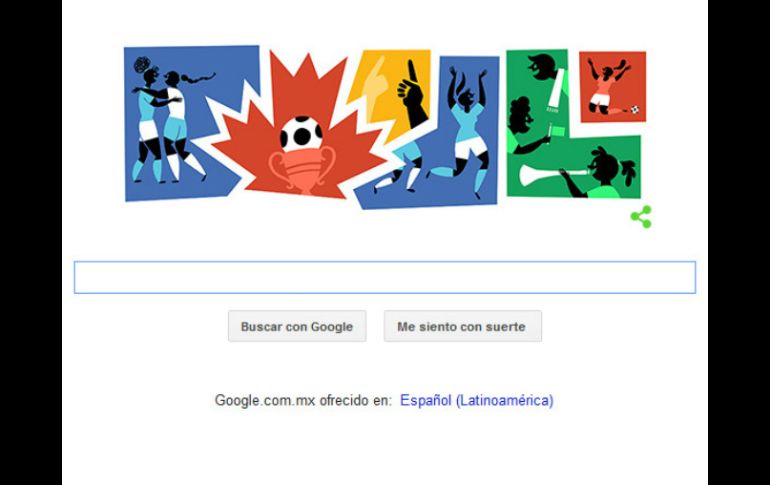 El la imagen aparece al centro la característica hoja de maple del país norteamericano. ESPECIAL / google.com