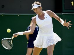 Aseguró que tras ganar el primer set ya estaba exhausta pero en la segunda manga salió más agresiva. EFE / ARCHIVO