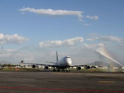 El avión tuvo que quedarse en la terminal aérea hasta que la pieza requerida se traía de España. NTX / ARCHIVO