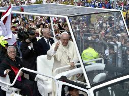 Los feligreses se distribuyeron en 33 secciones, cada una de las cuales puede contener unas 32 mil personas. AFP / R. Buendia