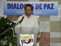 Iván Márquez, jefe de la delegación insurgente en la mesa de negociaciones para alcanzar un acuerdo con el gobierno. EFE / R. Pujol