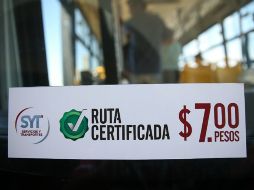 Alrededor del 10% de las rutas de la Zona Metropolitana están certificadas para cobrar siete pesos. EL INFORMADOR / ARCHIVO