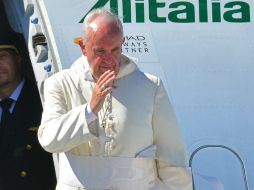 Francisco tiene una agenda que incluye entrevistas con las autoridades religiosas y políticas. EFE / J. Abrego