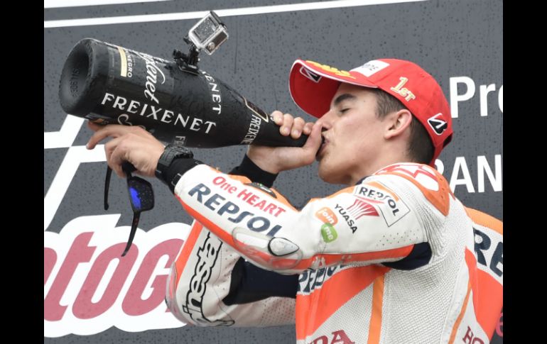 Márquez cerró con un gran ritmo y se llevó el triunfo. AP / J. Meyer