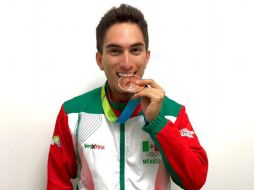 Martínez también fue medallista en la contrarreloj de 200 metros. TWITTER / @Conade