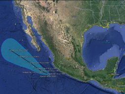 'Dolores' se localiza a 305 kilómetros al suroeste de Manzanillo, Colima. TWITTER / @conagua_clima