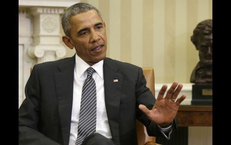 Obama reiteró que permanecerán 'vigilantes en contrarrestar las actividades desestabilizadores del régimen iraní en la región'. AP / J. Martin