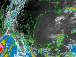 El huracán  se ubica sobre el mar a 400 kilómetros al suroeste de Cabo Corrientes, Jalisco, y se desplaza a 11 kilómetros por hora. ESPECIAL / smn.conagua.gob.mx