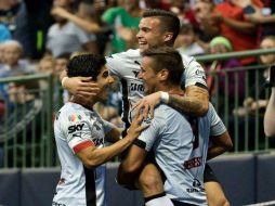 Dos goles de Gonzalo Bergessio, uno de ellos de penal y el otro de gran manufactura, le dieron forma al triunfo de los Zorros. TWITTER / @atlasfc