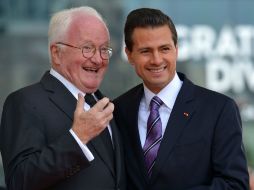 Peña Nieto subraya que hoy existen más de 300 empresas aeronáuticas instaladas en México. NTX /