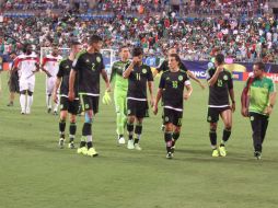 El equipo mexicano empató de último minuto con Trinidad y Tobago en la Copa Oro. EFE / W. Gómez