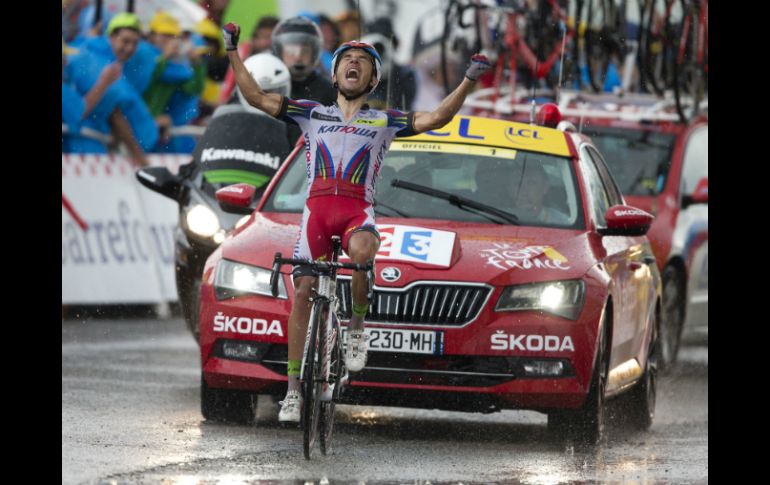 Joaquim Rodríguez llegó en solitario a la meta. AP / P. Dejong