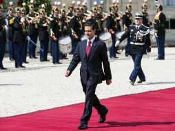 El Presidente habla respecto a la Casa Mexicana con fines culturales que será abierta en el centro parisino. EFE / I. Langsdon