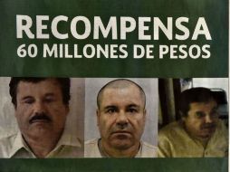 En México, la PGR ofrece 60 millones de pesos a quien sepa del paradero del ex líder del cártel de Sinaloa. AFP / Y. Cortez