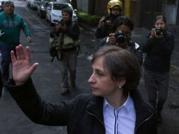 Carmen Aristegui divulgó un comunicado en el que advierte que el Tribunal eludió analizar el tema de la libertad de expresión. EFE / ARCHIVO