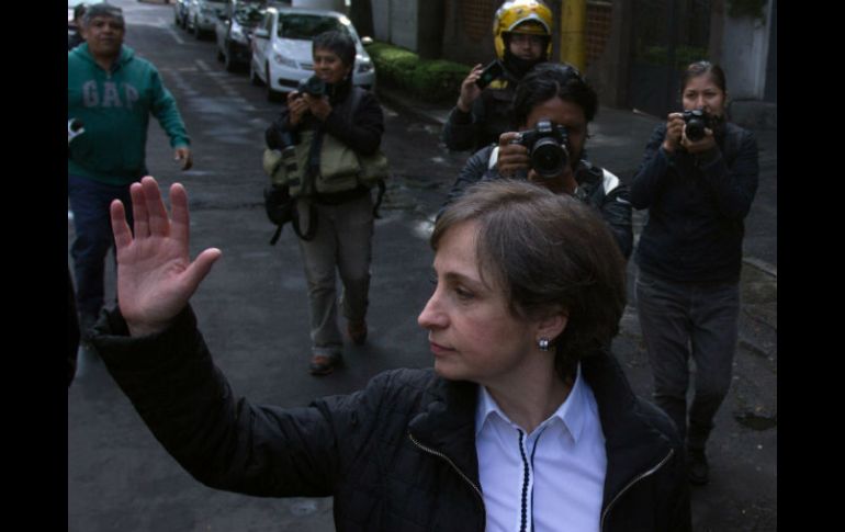 Carmen Aristegui divulgó un comunicado en el que advierte que el Tribunal eludió analizar el tema de la libertad de expresión. EFE / ARCHIVO