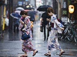 Prevén más lluvias en las próximas 24 horas en la región de Kansai, Shikoku y Honshu. EFE / E. Kennedy Brown