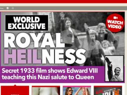 La foto muestra a la reina Isabel II, con apenas siete años, rodeada por su tío, su madre y su hermana, con el mismo gesto y riendo. NTX / CORTESÍA