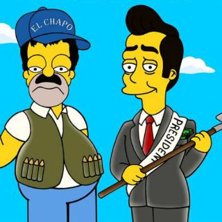 'El Chapo' se transforma en personaje de 'Los Simpson'