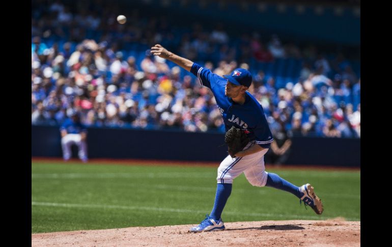 Marco Estrada lanzó 111 disparos, con 74 strikes y se enfrentó con mucho control y dominio a 25 rivales. AP / A. Vincent