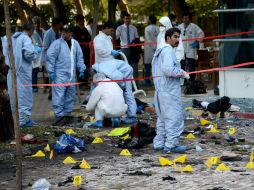 La explosión también dejó a un centener de heridos. AFP / I. Akengin