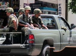 La zona donde ocurrió la emboscada es respaldada con un fortalecimiento de recorridos por parte del Ejército. NTX / ARCHIVO